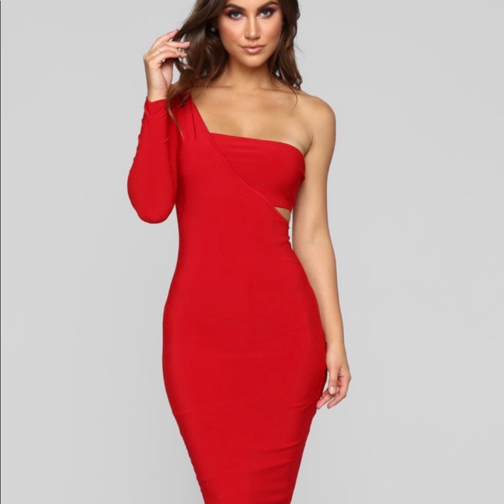 Red dress